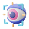 3d eye movement logo