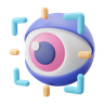 3d eye movement logo