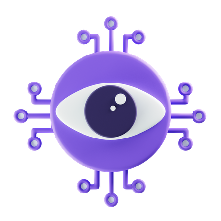 Eye Recognition  3D Icon