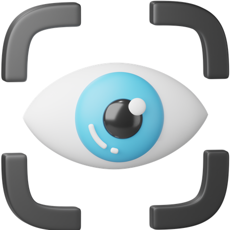 Eye Recognition  3D Icon