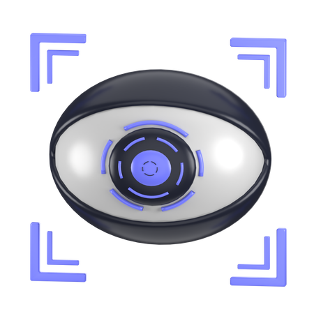 Eye Recognition  3D Icon