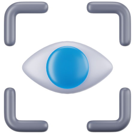 Eye Recognition  3D Icon