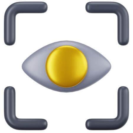 Eye Recognition  3D Icon