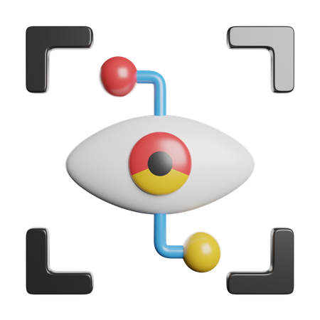 Eye Recognition  3D Icon