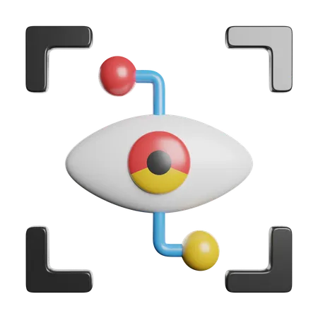 Eye Recognition  3D Icon