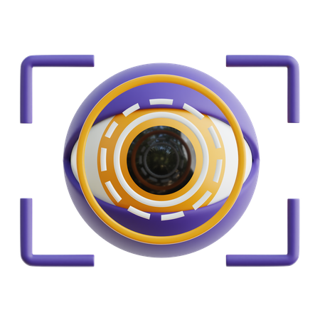 Eye Recognition  3D Icon