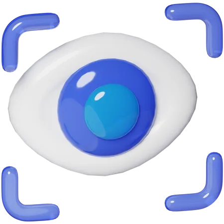 Eye Recognition  3D Icon