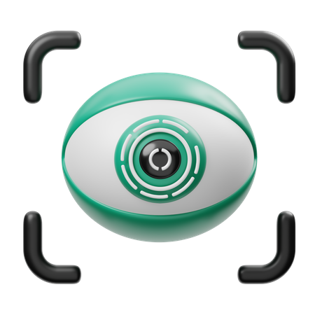 Eye Recognition  3D Icon