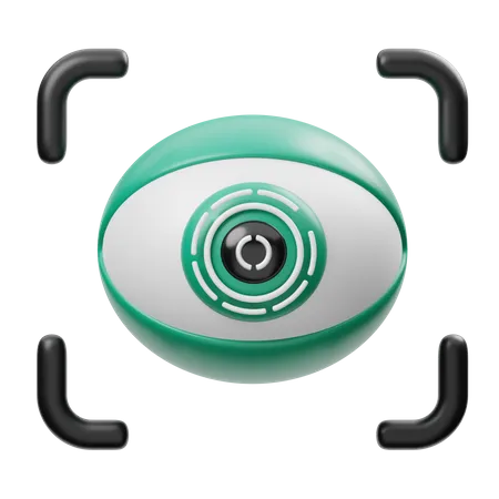 Eye Recognition  3D Icon