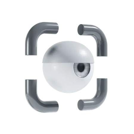 Eye Scan 3 D Icon 3D Icon