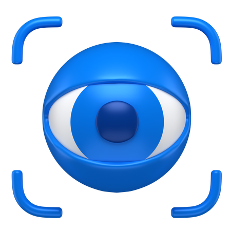 Eye Scan  3D Icon