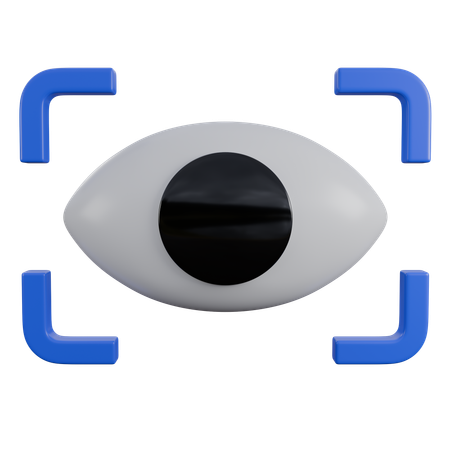目のスキャン  3D Icon