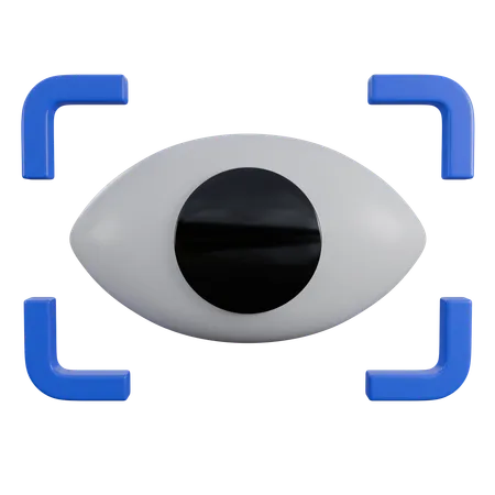 目のスキャン  3D Icon