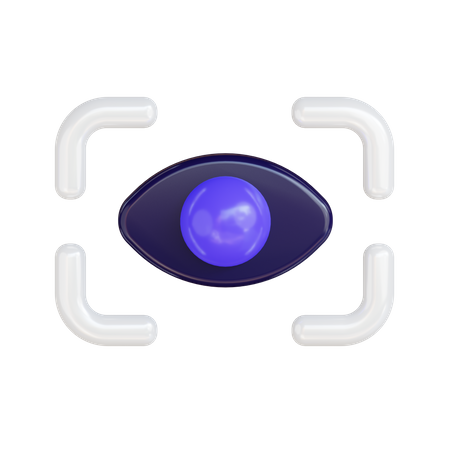 Eye Scan 3D Illustration