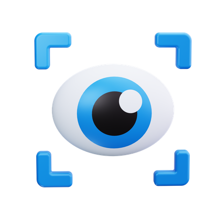 Eye Scan  3D Icon