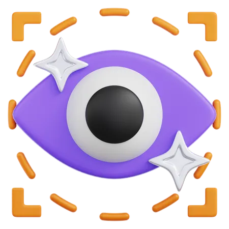 Eye Scan  3D Icon