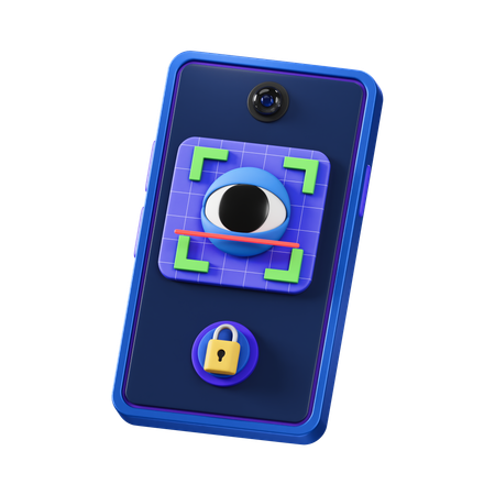 Eye scan  3D Icon