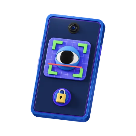Eye scan  3D Icon