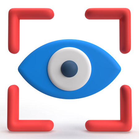 Eye Scan  3D Icon