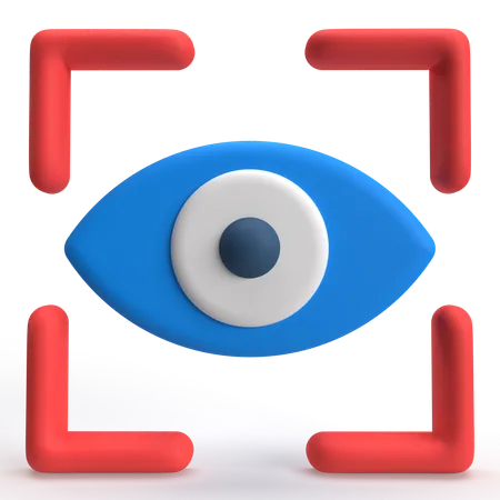 Eye Scan  3D Icon