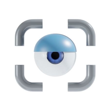 Eye Scan  3D Icon