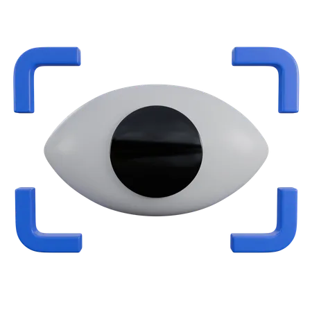 Eye Scan  3D Icon