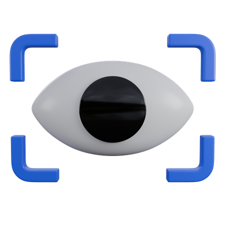 Eye Scan  3D Icon