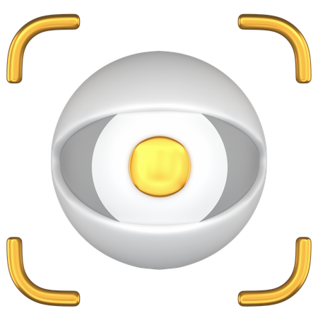 Eye Scan  3D Icon