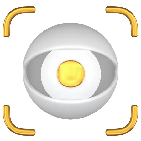 Eye Scan  3D Icon