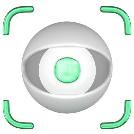 Eye Scan  3D Icon