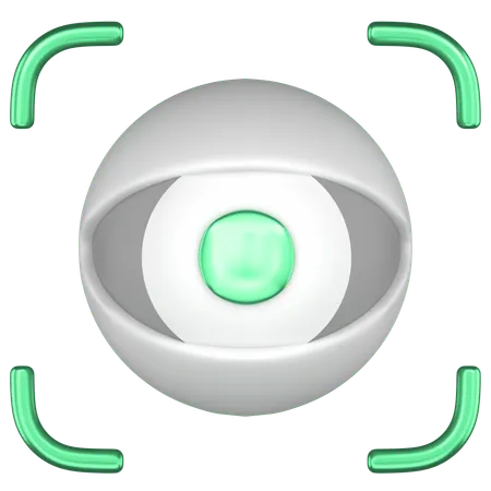 Eye Scan  3D Icon
