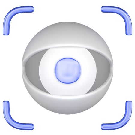 Eye Scan  3D Icon
