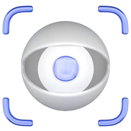 Eye Scan  3D Icon