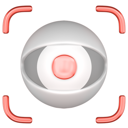 Eye Scan  3D Icon