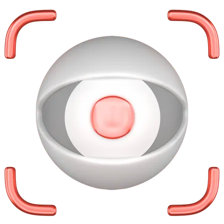 Eye Scan  3D Icon