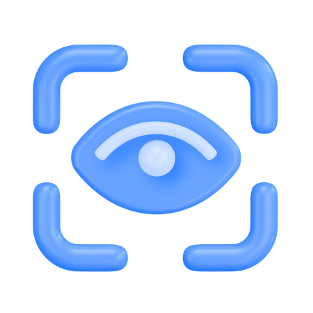 Eye Scan  3D Icon