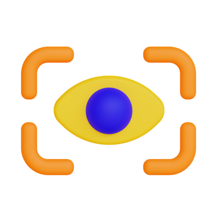 Eye Scan  3D Icon