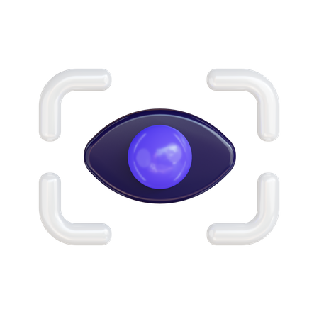 Eye Scan  3D Icon