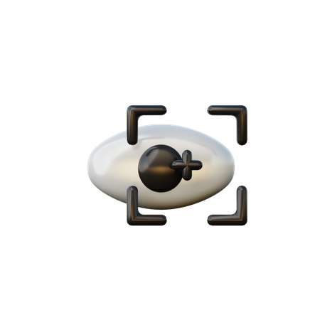 Eye Scan  3D Icon