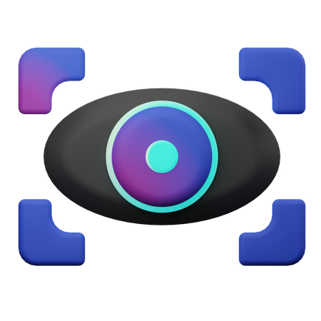 Eye Scan 3D Icon