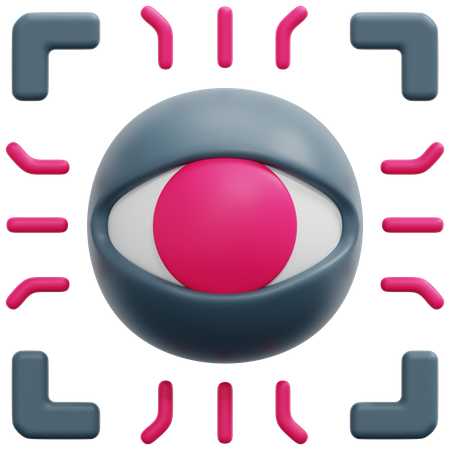Eye Scan  3D Icon