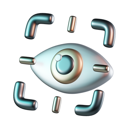 Eye Scan  3D Icon