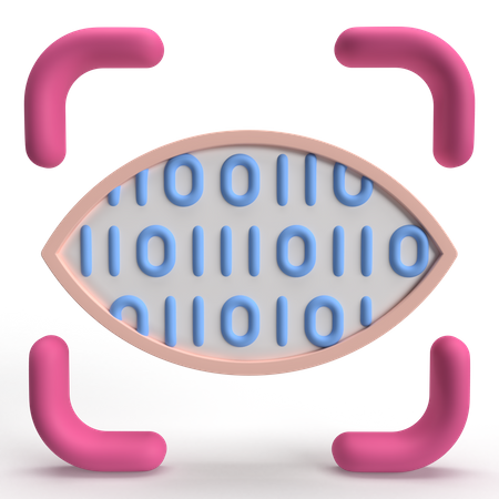 Eye Scan  3D Icon