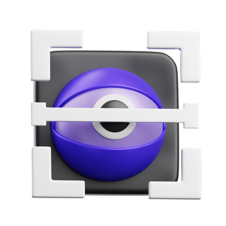 Eye Scan  3D Icon