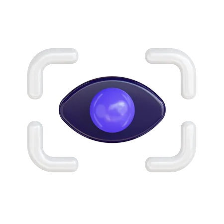 Eye Scan  3D Illustration