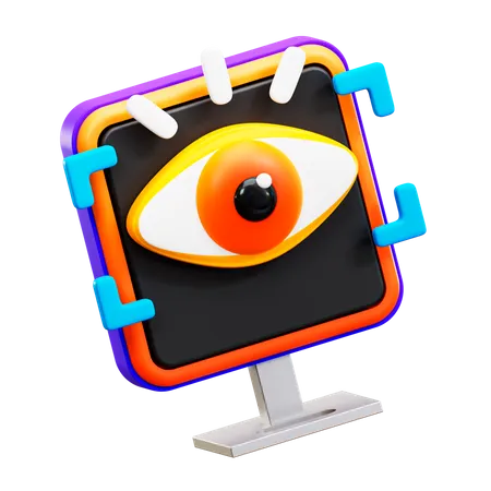Eye Scan  3D Illustration