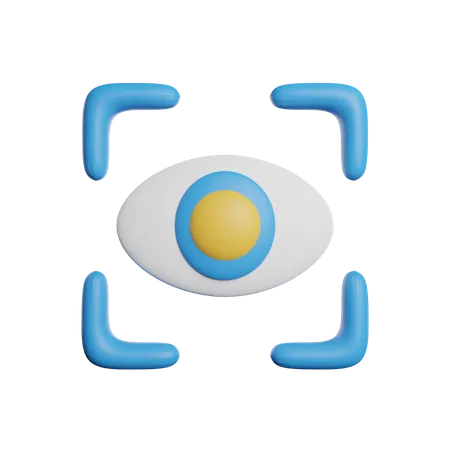 Vision Eye Sign 3D Icon