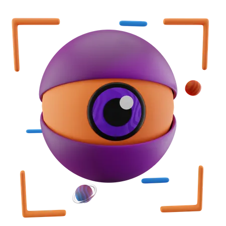 Eye Scaner  3D Icon