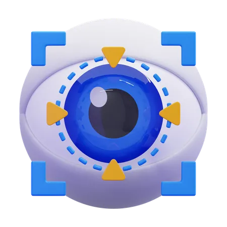 眼球スキャナー  3D Icon