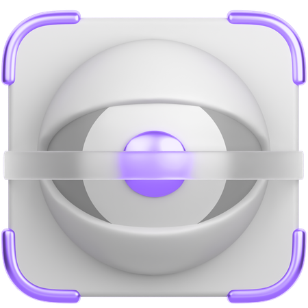 眼球スキャナー  3D Icon